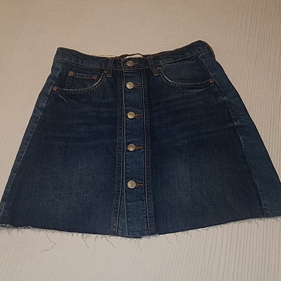 NWT Zara Colorblock Mini Skirt in Malibu Blue sz M - Picture 8 of 11